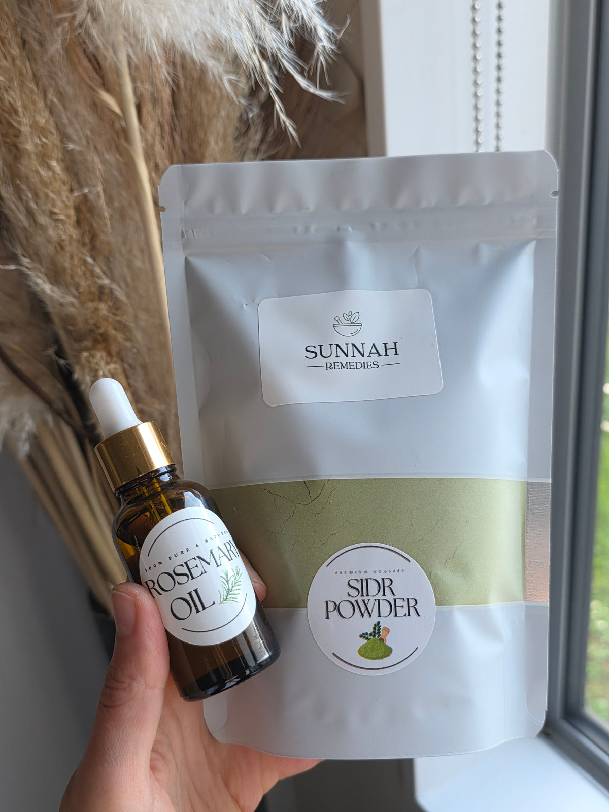 Sidr Powder & Rosemary oil